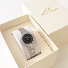 Load image into Gallery viewer, Silver Black Luxe Metal Watch