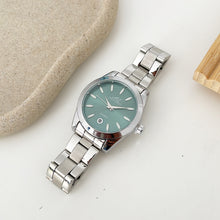 Load image into Gallery viewer, Silver Green Harmony Metal Watch