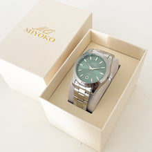 Load image into Gallery viewer, Silver Green Harmony Metal Watch