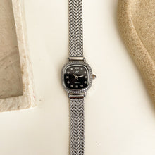 Load image into Gallery viewer, Silver Black Royal Square Metal Watch
