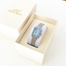 Load image into Gallery viewer, Silver Blue Vintage Women’s Watch
