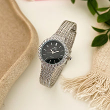 Load image into Gallery viewer, Silver Black Luxe Metal Watch￼
