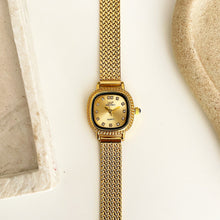 Load image into Gallery viewer, Gold Gold Royal Square Metal Watch
